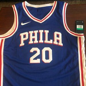Nike 76ers Fultz Jersey XL w/ Tags